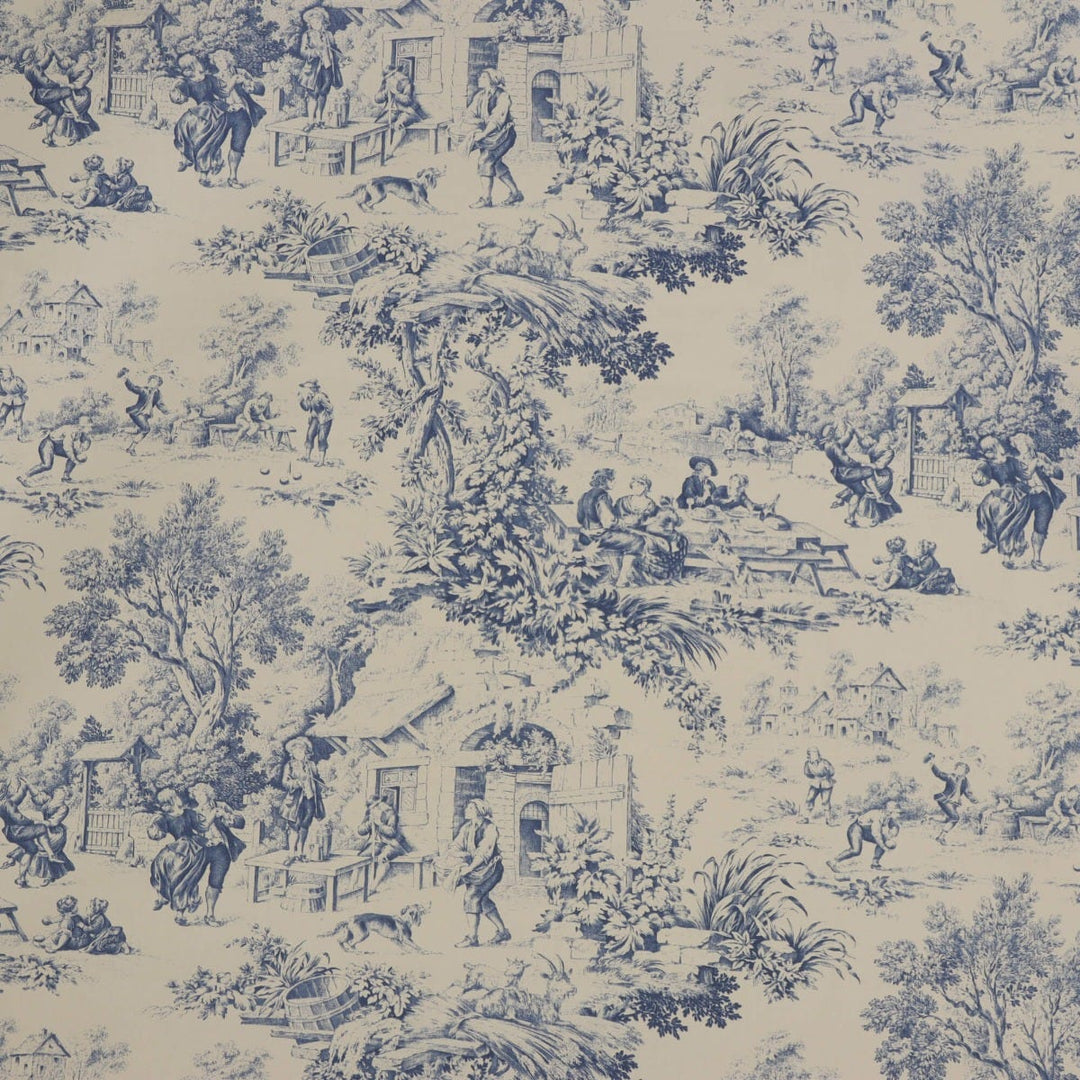 Festin Toile Blue Fabric