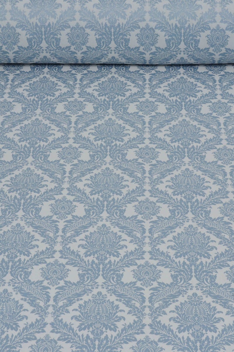 Alderton Luxury Damask Duck Egg Fabric