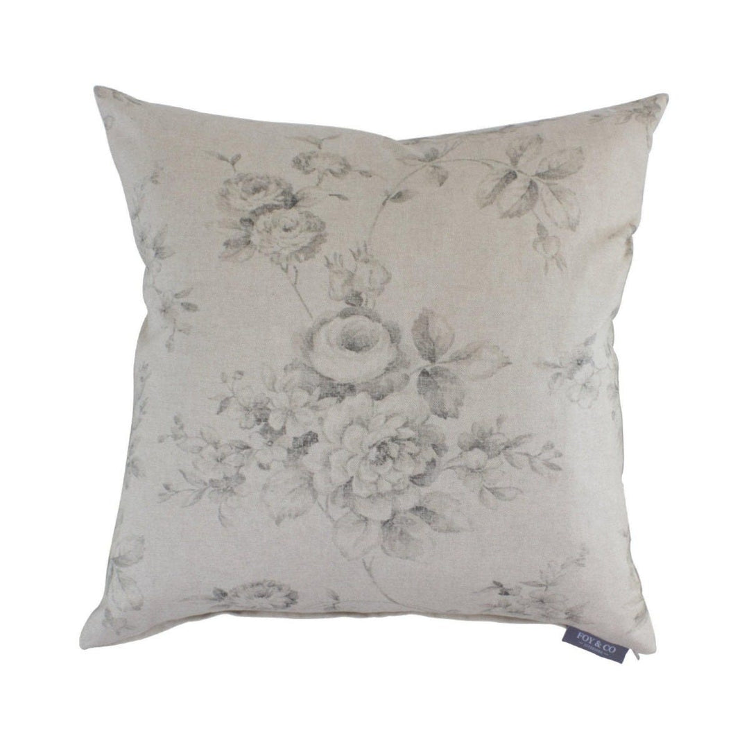 French Faded Rose Grey 20" Cushion Cover