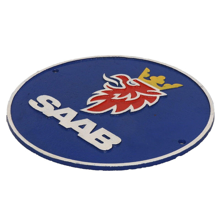 SAAB Cast Iron Wall Sign