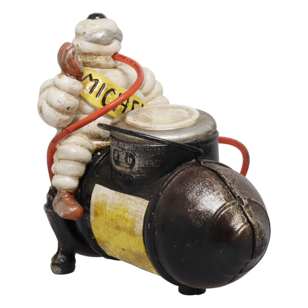 Outlets Michelin Man Bibendum Cast Iron Air Compressor Advertising Model Estate Find