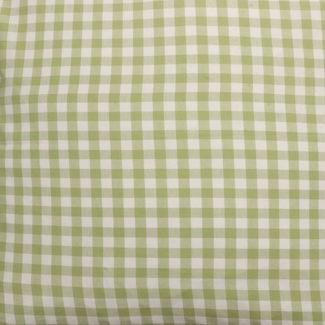 Gingham Check Green Cushion Cover