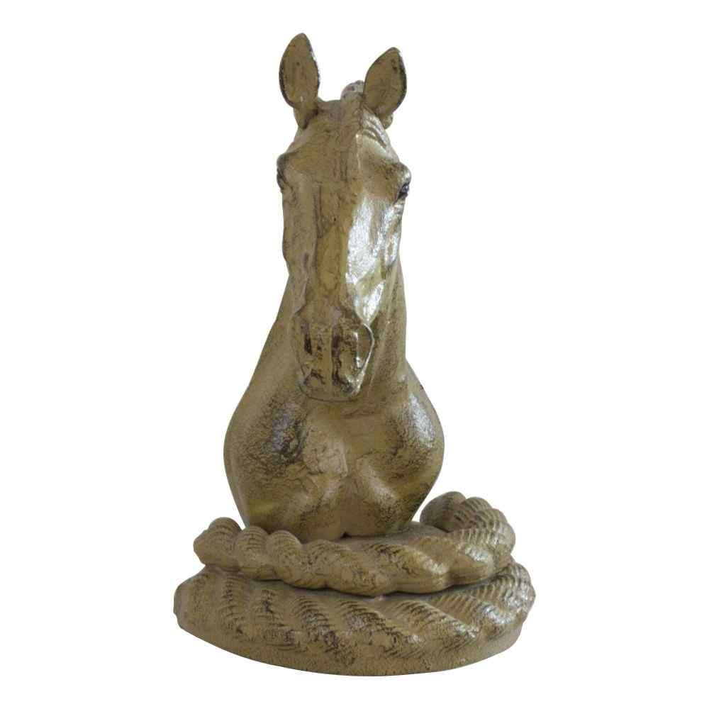 Horse Head Bookends Olive