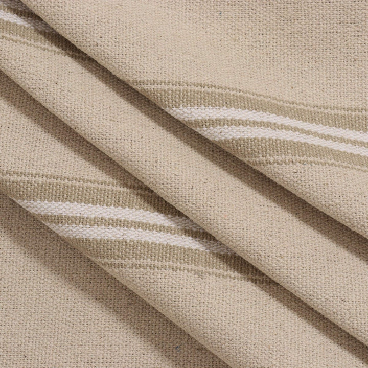 Donan Stripe Beige/White Fabric