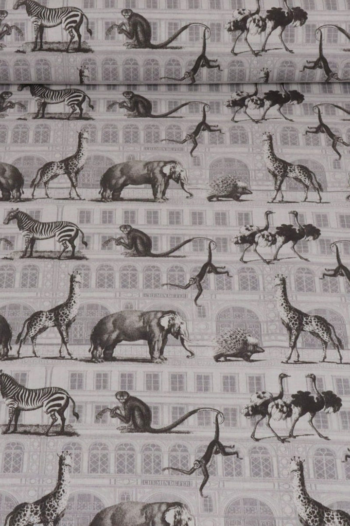 Menagerie Grey Fabric