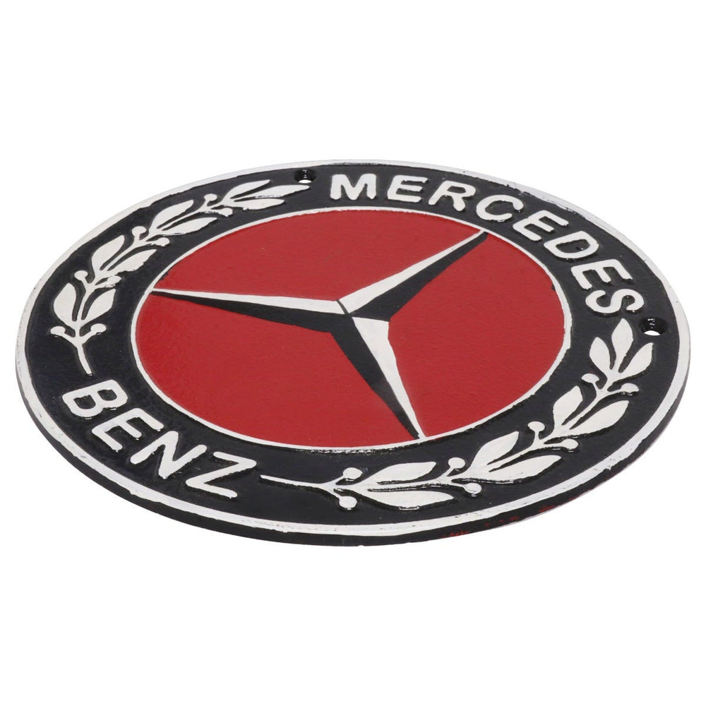 Mercedes Benz Cast Iron Wall Sign