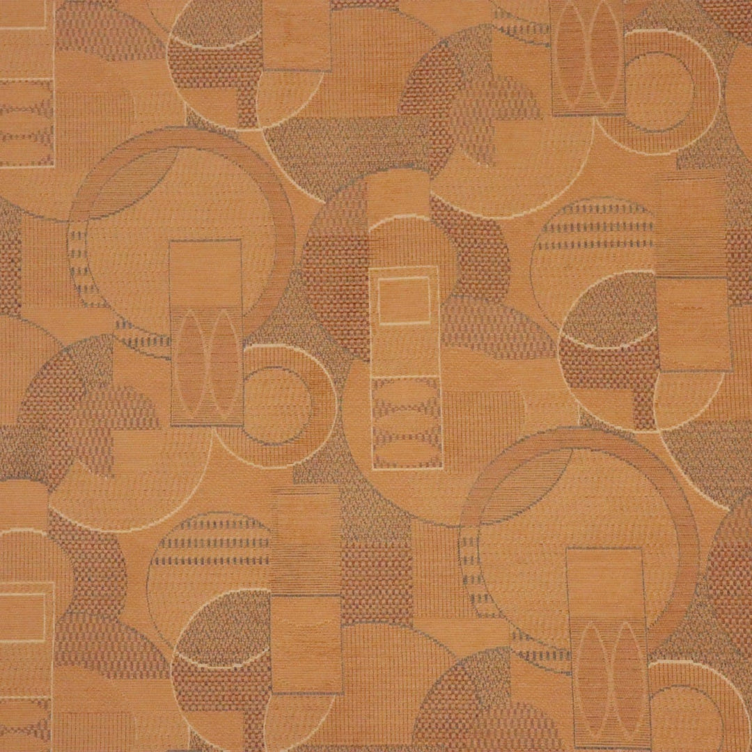 Clearance Abstract Farrago FR Fabric Apricot