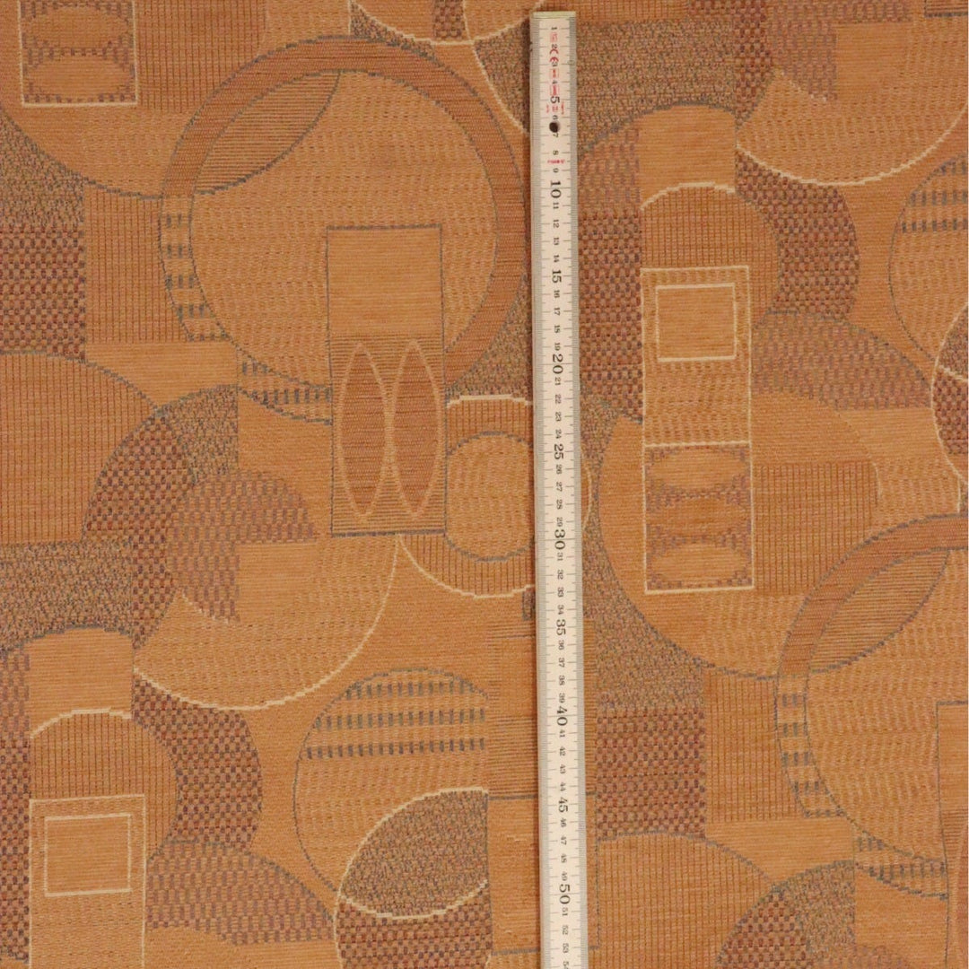 Clearance Abstract Farrago FR Fabric Apricot