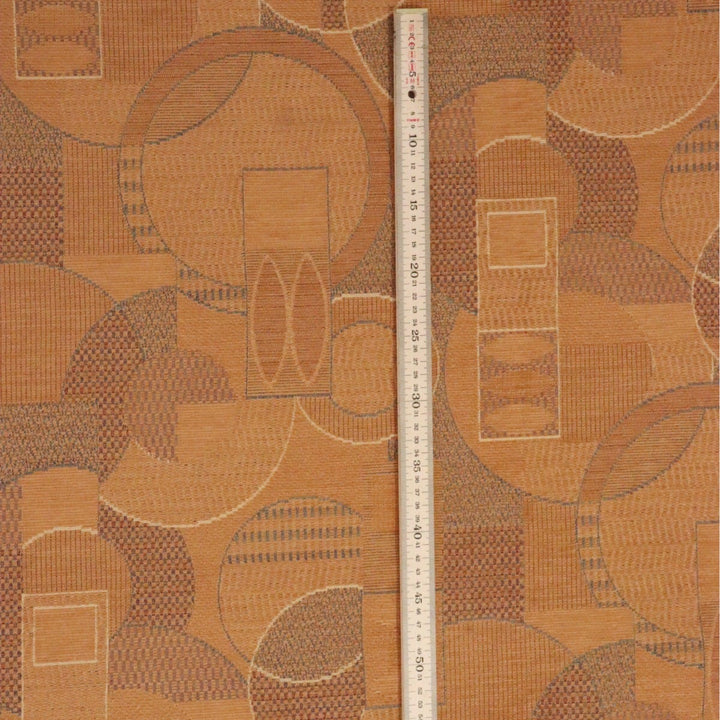 Clearance Abstract Farrago FR Fabric Apricot