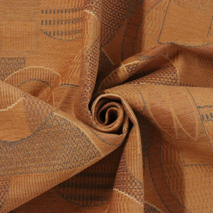 Clearance Abstract Farrago FR Fabric Apricot