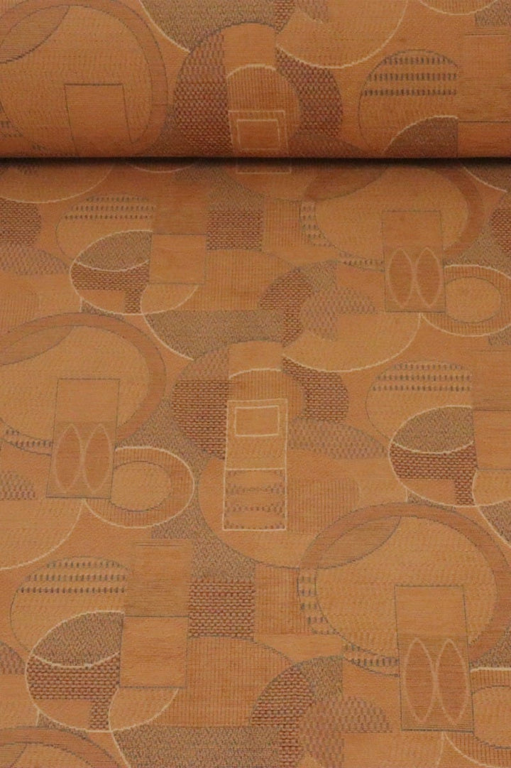 Clearance Abstract Farrago FR Fabric Apricot