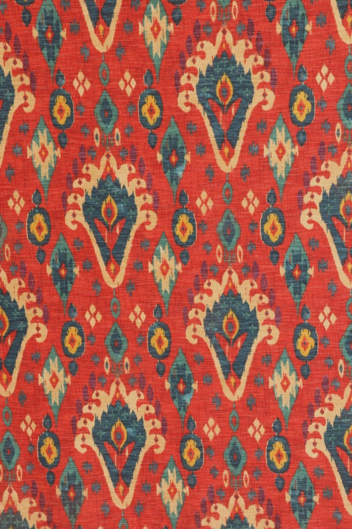 ILIV Boho Rouge Ikat Fabric