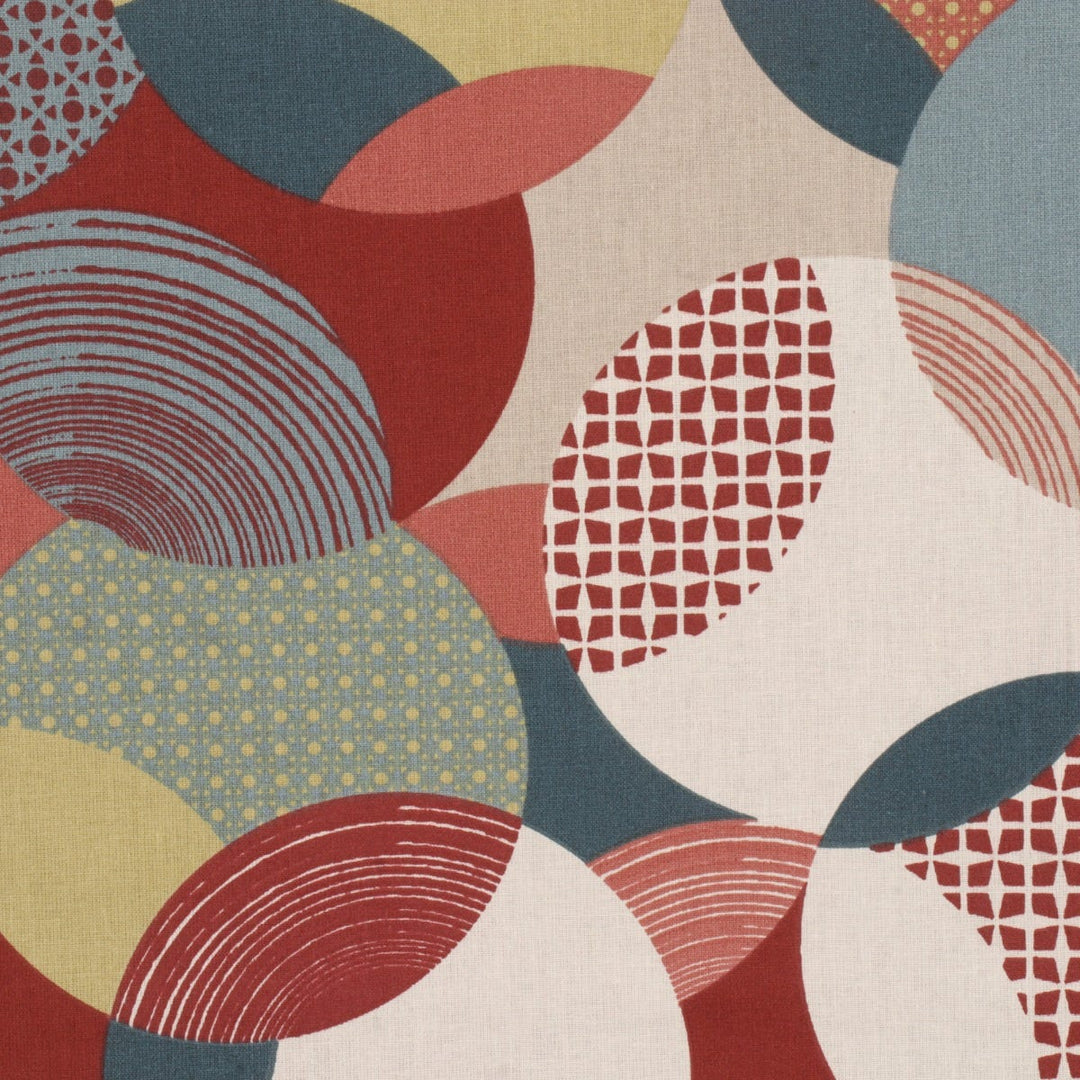 Tobias Abstract Terracotta Fabric