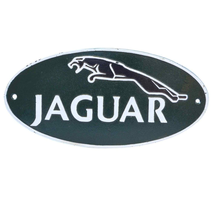 Jaguar 35cm Cast Iron Wall Sign