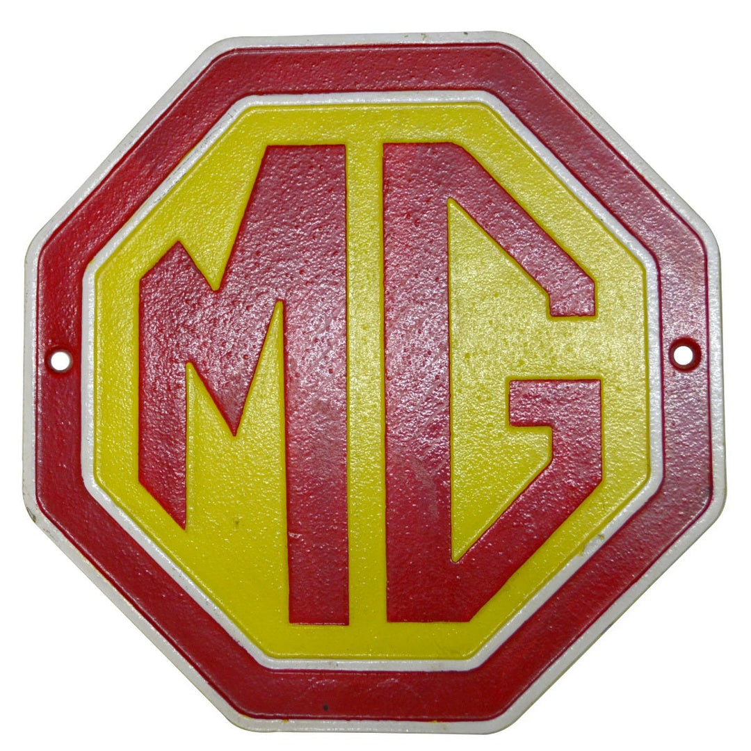 MG Cast Iron Wall Sign