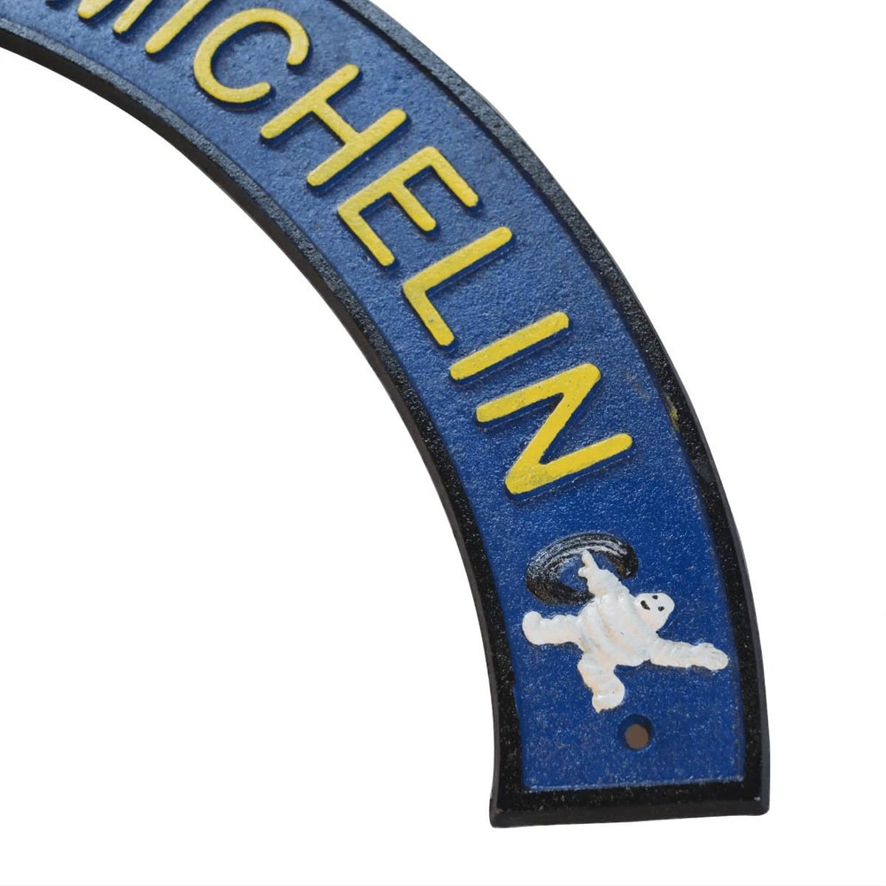 Michelin Tyres Curved Cast Iron Wall Sign