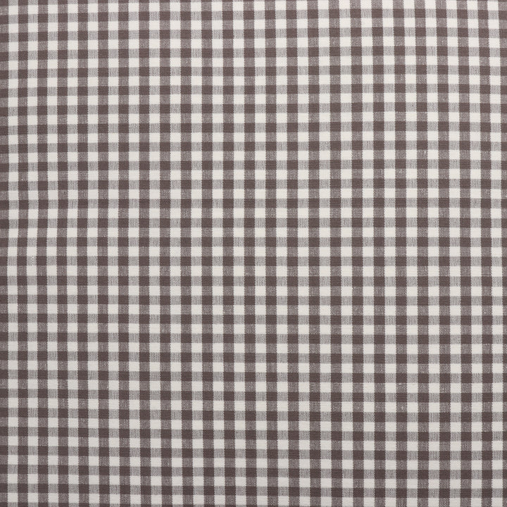 Micro Gingham Check Brown Cushion Cover