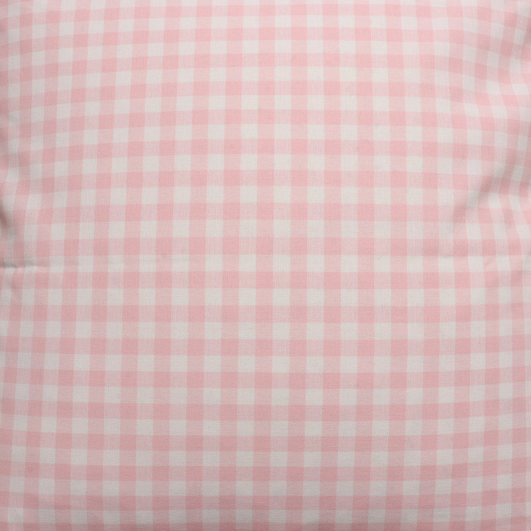 Gingham Check Pink Cushion Cover