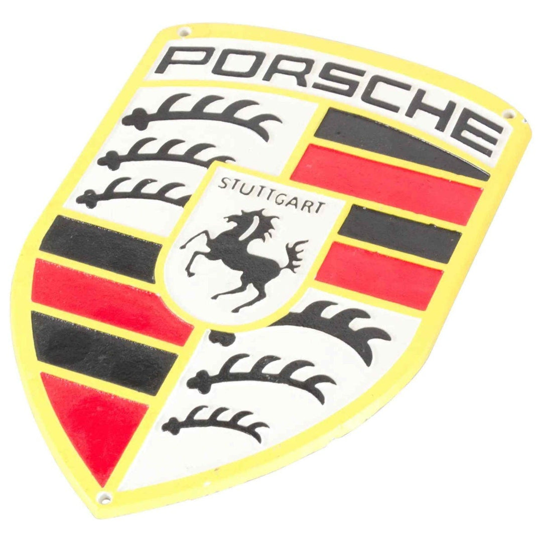 Porsche Cast Iron Wall Sign