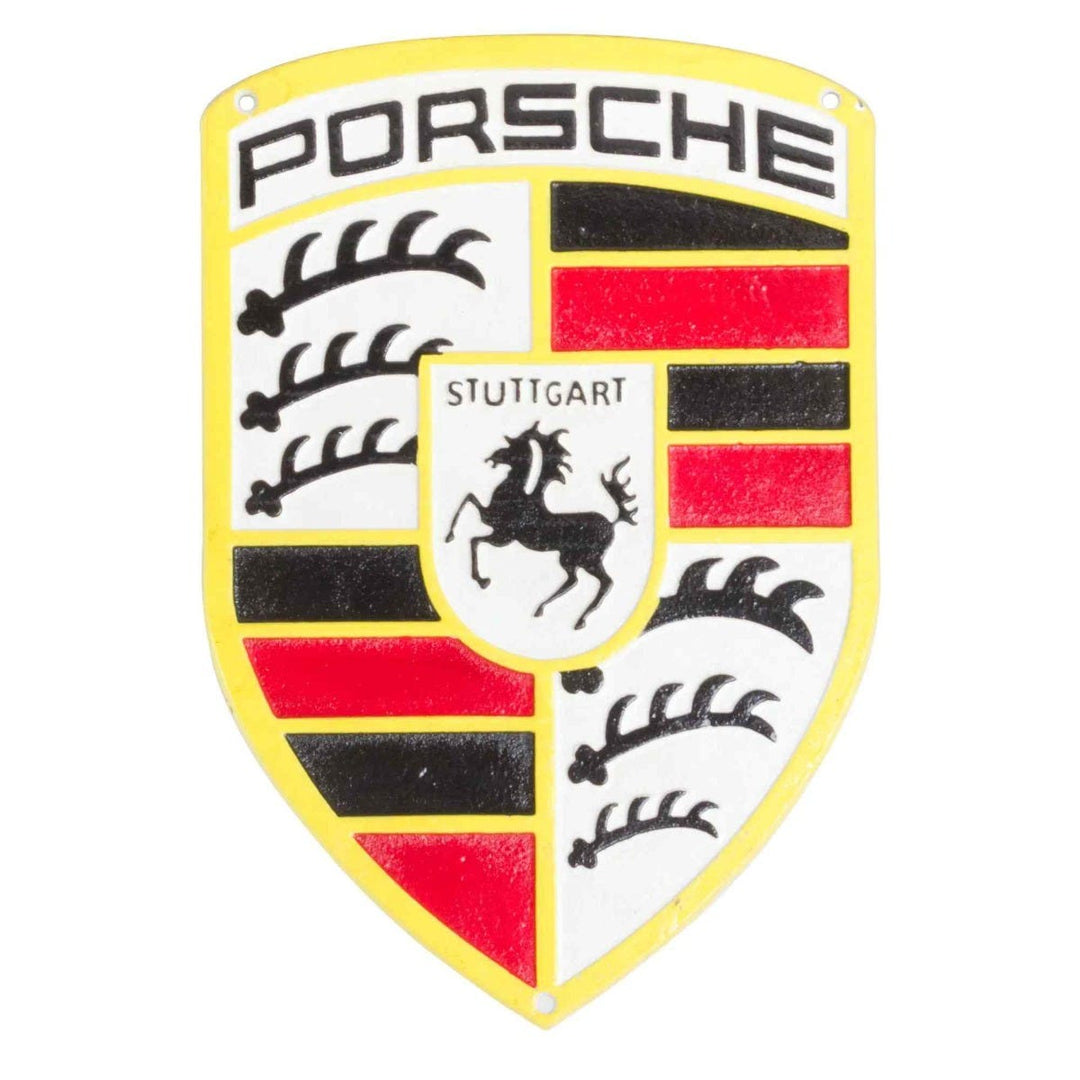 Porsche Cast Iron Wall Sign