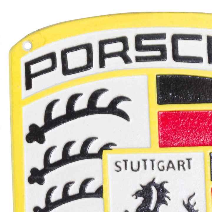 Porsche Cast Iron Wall Sign