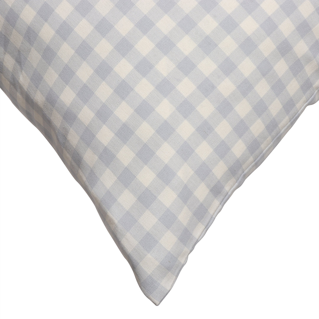 Gingham Check Blue Cushion Cover