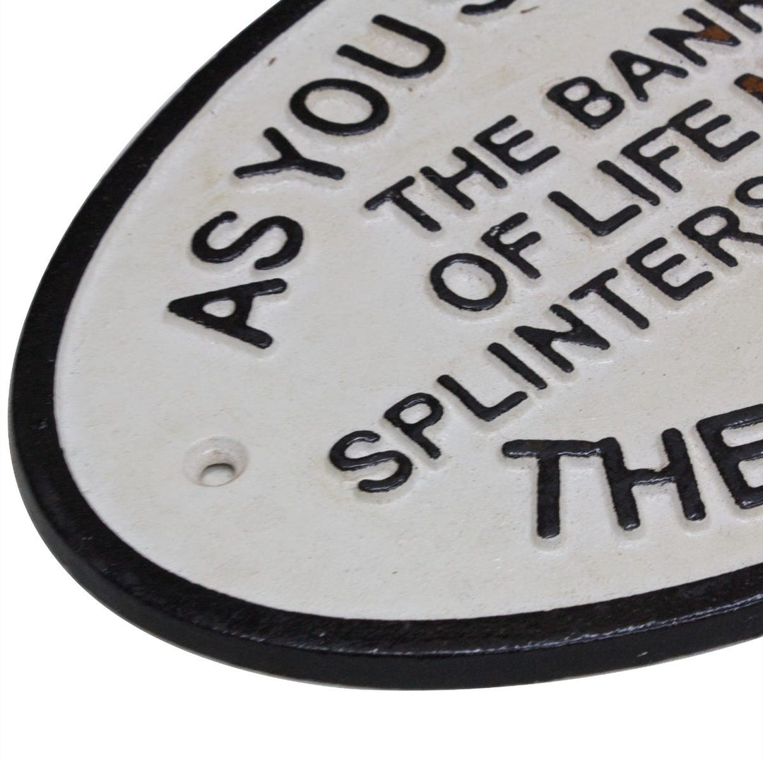 Bannister of Life Cast Iron Wall Sign