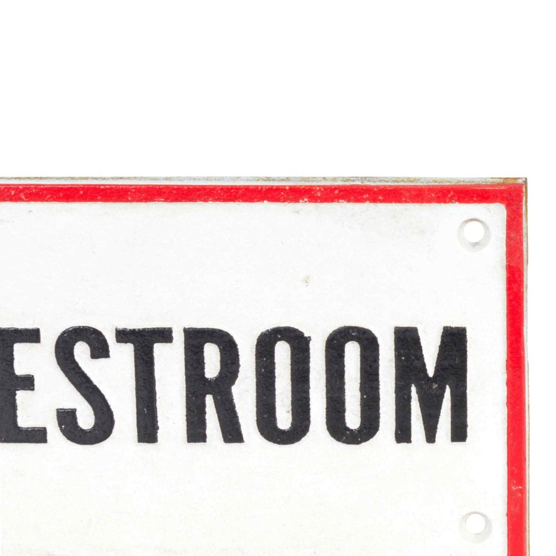 Texaco Restroom Cast Iron Wall Sign