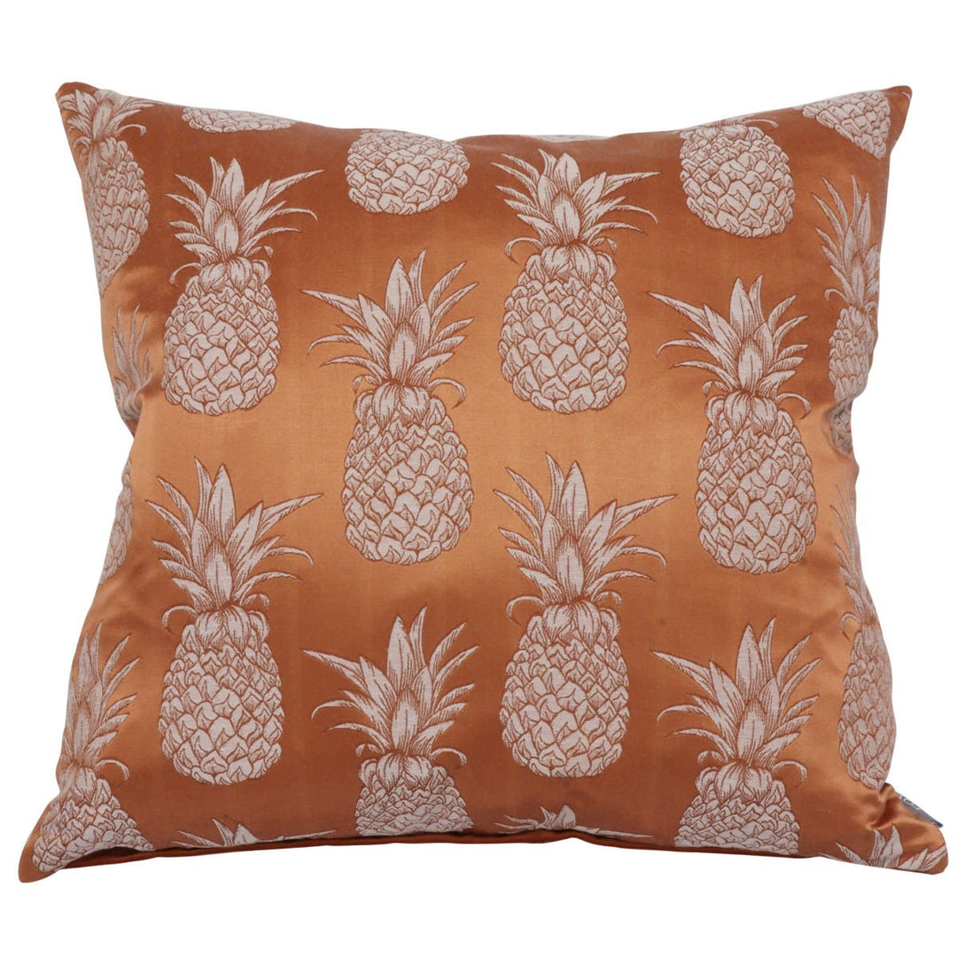 Tiki Pineapple Burnt Orange Cushion